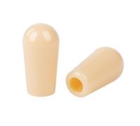 Banworks Lot de 2 capuchons de sélecteur de micro M4 à 3 voies pour guitare électrique Epiphone EPI Les Paul LP SG Crème clair 4 mm