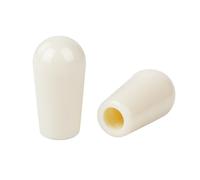 Banworks Lot de 2 capuchons de sélecteur de micro M4 à 3 voies pour guitare électrique Epiphone EPI Les Paul LP SG Blanc vintage 4 mm