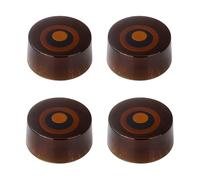 Banworks Lot de 4 boutons de contrôle de guitare électrique style années 60, métriques à 18 cannelures, 2 tons, 2 boutons de volume, 6 mm, boutons de vitesse pour guitares électriques Epiphone Les