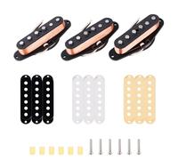 Banworks Lot de 5 micros SSS vintage Hot 50s 52,39 mm/52,39 mm/52,39 mm Alnico 5 bobines en fibre décalée à bobine unique pour guitare électrique Fender Stratocaster Strat ST JT/SYQ-07