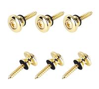 Banworks Lot de 6 embouts de sangle de guitare avec rondelles en feutre et vis de montage robustes pour guitare électrique Gibson Epiphone Les Paul SG JT/BDK-03 Doré