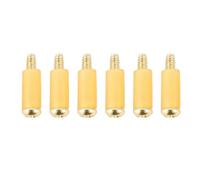 Banworks Lot de 6 vis de montage à bobine simple pour micro de guitare impériale #6-32 UNC × 1,9 cm avec tube en caoutchouc pour Fender Stratocaster Stratocaster ST/SYQLS-08 Doré