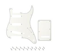Banworks Pickguard 3 plis Strat SSS Pickguard 11 trous Plaque anti-rayures avec plaque arrière Tremolo 6 trous Cache-tremolo pour Stratocaster ST JT/HB-08 de style moderne américain/mexicain