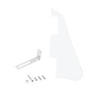 Banworks Pickguard Les Paul 1 pli avec support en acier inoxydable LP Pickguard Scratch Plate 2 trous pour guitare électrique Epiphone EPI Les Paul LP JT/HBTZ-02 Blanc