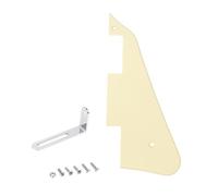 Banworks Pickguard Les Paul 1 pli avec support en acier inoxydable LP Pickguard Scratch Plate 2 trous pour guitare électrique USA Gibson Les Paul LP JT/HBTZ-01 Crème