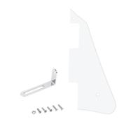 Banworks Pickguard Les Paul 1 pli avec support en acier inoxydable LP Pickguard Scratch Plate 2 trous pour guitare électrique USA Gibson Les Paul LP JT/HBTZ-01 Blanc
