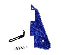 Banworks Pickguard Les Paul 4 plis avec support en acier inoxydable LP Pickguard Scratch Plate 2 trous pour guitare électrique USA Gibson Les Paul LP JT/HBTZ-01 Bleu perle