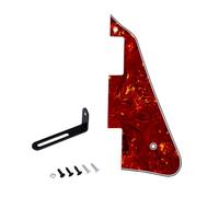 Banworks Pickguard Les Paul à 4 plis avec support en acier inoxydable LP - Plaque de protection à 2 trous pour guitare électrique USA Gibson Les Paul LP JT/HBTZ-01 - Marron écaille de tortue