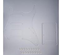 Banworks Pickguard Strat HSS 11 trous SSH Pickguard avec plaque arrière Stratocaster 6 trous Tremolo pour Fender américain/mexicain Style moderne Standard Stratocaster ST JT/HB-09 Transparent