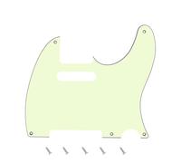 Banworks Pickguard vintage à 5 trous pour guitare électrique 3 plis pour guitare électrique américaine/mexicaine style vintage Fender Telecaster JT/HB-18 Vert menthe