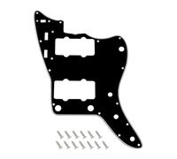 Banworks Pickguard vintage Jazzmaster des années 60 avec encoche de barre de réglage 3 plis 13 trous pour guitares Fender Jazzmaster et Squier Classic Vibe des années 60 Jazzmaster JT/HB-38 Noir