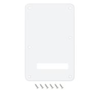 Banworks Plaque arrière de guitare électrique 1 pli, couvercle de vibrato à 6 trous pour Strat standard américaine/mexicaine ST JT/HGB-01, blanc