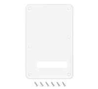 Banworks Plaque arrière de guitare électrique 1 pli, couvercle de vibrato à 6 trous pour Strat standard américaine/mexicaine ST JT/HGB-01, blanc