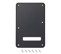 Banworks Plaque arrière de guitare électrique 1 pli, couvercle de vibrato à 6 trous pour Strat standard américaine/mexicaine ST JT/HGB-01, noir mat