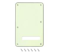 Banworks Plaque arrière de guitare électrique 3 plis avec vibrato à 6 trous pour Stratocaster standard américaine/mexicaine ST JT/HGB-01 ivoire