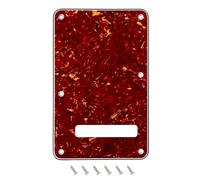 Banworks Plaque arrière de guitare électrique 4 plis, couvercle de vibrato à 6 trous pour Strat standard américaine/mexicaine ST JT/HGB-01, écaille de tortue marron