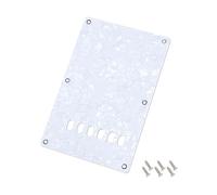 Banworks Plaque arrière de guitare électrique 4 plis pour vibrato Squier Strat ST JT/HGB-02 de fabrication chinoise, blanc nacré