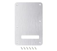 Banworks Plaque arrière de guitare électrique en aluminium traité CNC de 1,5 mm d'épaisseur, 1 pli, 6 trous, pour guitare électrique Trem, Tremolo Cavité pour Fender standard Stratocaster Stratocaster