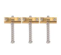 Banworks Pontets de chevalet 10,8 mm en laiton avec compensation biseautée Pontets de chevalet ronds pour guitares électriques Telecaster Tele TL vintage Espacement des cordes 54 mm JT/QM-09