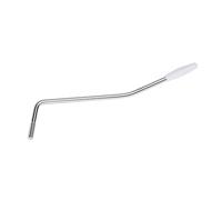 Banworks Remplacement de bras de tremolo de guitare M6 Metric Whammy Bar | Filetage de 5,8 mm (15/64") pour ponts de tremolo de guitares Squier Strat ST JT/YB-01 Chrome avec pointe blanche