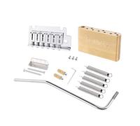 Banworks Système de pont de trémolo en laiton traité CNC à 2 points avec espace de cordes de 52,5 mm avec bras de trémolo à visser de 5 mm et bloc en laiton pour guitares Fender Stratocaster Strat ST