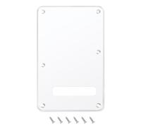 BanworksCouvercle de cavité arrière ST 1-ply 6 trous | Plaque de protection arrière de guitare électrique pour Fender Standard Strat ST JT/HGB-01 miroir chrome (USA/Mexique)