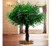 Banyans Verts Artificiels Grandes Plantes De Simulation Arbre Bonsaï Artificiel pour Décoration Intérieure Ou Extérieure dans La Maison, Le Jardin, L'hôtel,Round-3x2.5m/9.84x8.2ft