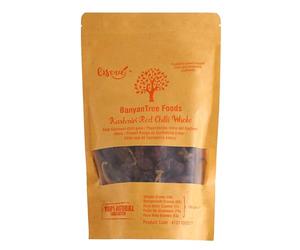 BanyanTree Foods Piments du Cachemire Whole (Kashmiri Chilli Whole) 100g