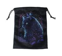 BANYUP Sac à dés avec cordon de serrage Astrolabes Divinations Tarots Sac à cartes Jeu de société Mini Flanelle Bijoux Emballage Pochette de rangement Mini Sacs à cordon