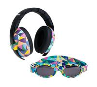 Banz Combo Ensemble Cache-Oreilles et Lunettes de Soleil, Kaléidoscope, S Bébé Fille