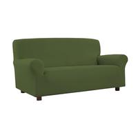 Banzaii Housse de canapé 2 Places Vert Foncé - Stretch Anti-Tache - Extensible de 100 à 150 cm avec accoudoirs moulés - Made in Italy