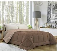 Banzaii Maxi Couette Chaude et colorée en Microfibre Anti-acariens Beige/Marron Clair 220x260 cm