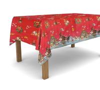 Banzaii Nappe d'hiver de Noël en Toile cirée, résistante au Soleil et aux tempêtes, Facile à Couper à la Taille Que Vous Voulez - Joyeux Noël 140 x 400 cm