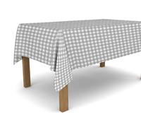 Banzaii Nappe en Toile cirée, Anti-Taches, résistante au Soleil et aux intempéries, Facile à Couper dans la Taille Que Vous Voulez - Tableau Gris Clair 140 x 300 cm