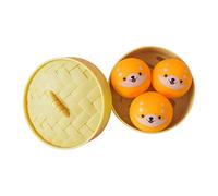 Bao Bun - Lot de 3 balles anti-stress géantes - Arc-en-ciel - Amusantes - Jouet anti-stress - Jouet cadeau pour adultes - Jouet à presser - Jouet Squishi FidgetToys (taille A)