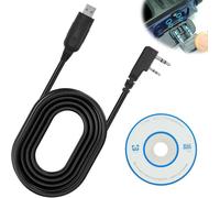 Bao-Feng Programming Cable, Câble de Programmation USB 2 Broches Compatible avec UV-5R BF-888S BF-88E 5R EX 5RX3 GA-2S Kenwood Câble de Programmation
