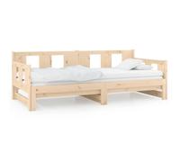 BAO Lit coulissant Bois de pin solide 2x(90x190) cm - 7803471794934