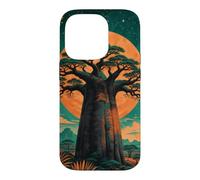 Baobab Arbre sous Un Ciel rempli d'étoiles Coque pour iPhone 14 Pro