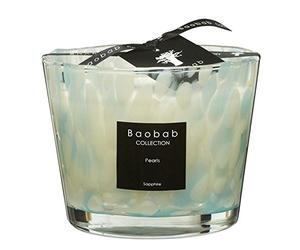 Baobab max10ps Pearls Sapphire Bougie en Cire Bougie, 10 x 7 x 10 cm, Blue