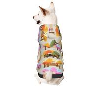 Baobab Trees Sweat à capuche pour chien Motif Afrique Pour chiens de petite et moyenne taille