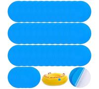 Baobiutin Patch de réparation de Piscine, 3 Pouces, Rond, découpable, imperméable, Auto-adhésif, en Vinyle PVC, pour Matelas Gonflable Piscine, 40 pièces