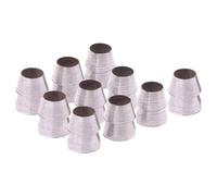 Baoblaze 10 Pièces Axe Wedge Fer Compression Bois Renforcement Multifonction Clou Rond Plug Idéal pour Le Maintien D'Axes Outils Agricoles Rénovation D'Atelier, Diamètre 16mm