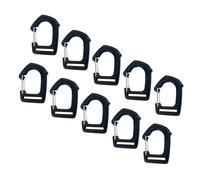Baoblaze 10 Pièces Boucle Sangle Attache Mousqueton Clip Paracorde Fixation Simple Matériau PP Antirouille Convient à Activités Extérieures Sac à Dos Ce, 1CM