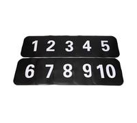 Baoblaze 10 Pièces Cônes Plats D'Entraînement Repères de Basket-Ball Points de Sol Disques de Pratique en TPE Compact et Résistant Convient pour Le Mouvement D, Noir