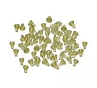 Baoblaze 100 Pièces Bouchons D'Hameçon Pêche Anneaux Rig Stop Perles Support Appâts Accessoires Terminales pour Montage Carpe Antidérapant Adapté Scèn, 200 PIÈCES, 3.5x3mm