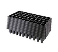 Baoblaze 12 Pièces Nursery Seedling Trays Germination Starter Multi Cellule Plateau Propagation Réutilisable en PP avec Drainage Adapté pour La Culture de Légu, 50 Cellules