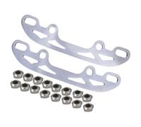 Baoblaze 2 Lames de Patins à roulettes en Acier Inoxydable avec 16 Embouts de Bord Haute Performance remplaçables pour Patins artistiques, 22 Cm