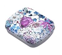 Baoblaze 2 Petites Boîtes en Fer Blanc avec Couvercle, Boîte de Rangement Vide Rectangulaire Multifonctionnelle, Boîte en Fer Blanc à Charnière en Métal pour B, 3 pièces