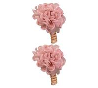 Baoblaze 2 pièces Bands de Cheveux de Fleurs Coffres de Coiffure Florale élastique pour Douche Nuptiale, Rose