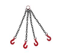Baoblaze 2 Pièces Chaîne de Levage RC Voiture Accessoire Métal Simulation Crochet Conception Robuste avec Installation Facile et Adaptée pour Collection Décora, 4 Crochets